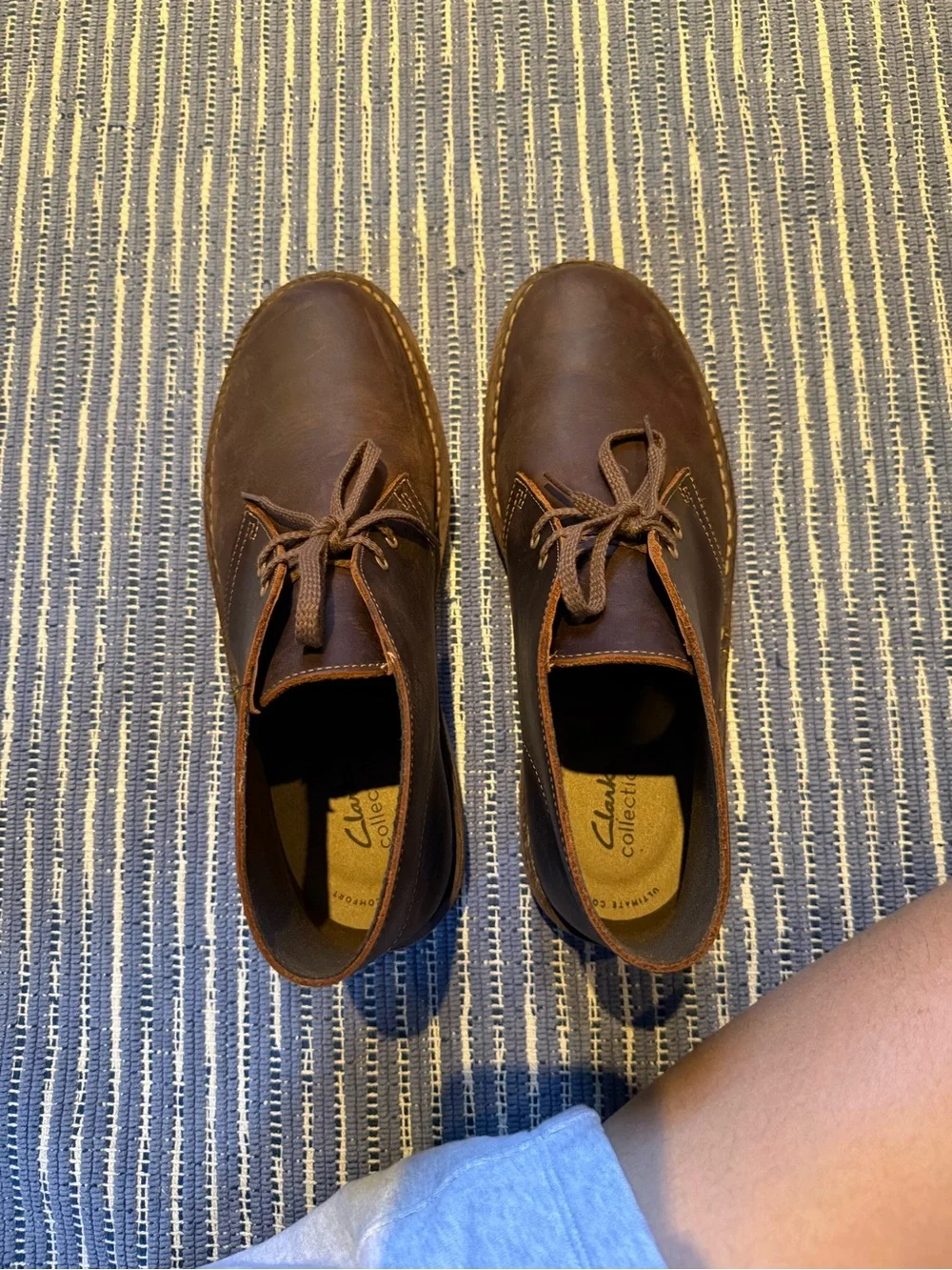 Clarks Men's Dark Brown Leather Dessert Boots